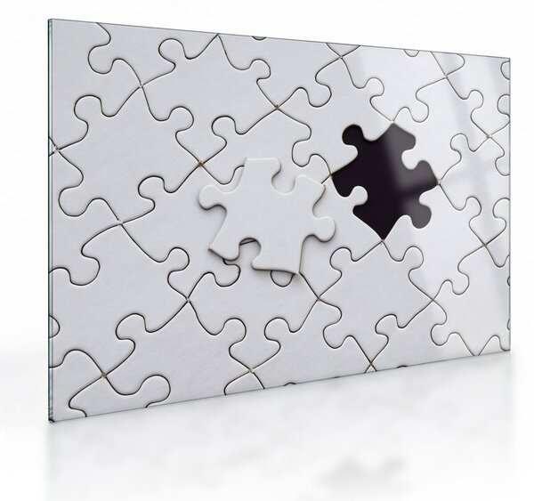 Sklenený obraz puzzle (70x50 cm)