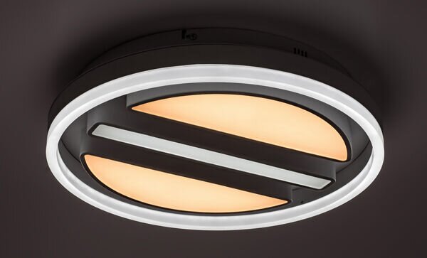 RABALUX 71112 Gremin stropné svietidlo LED D400mm 55W/2750lm 3000+6000K biela, diaľkový ovládač