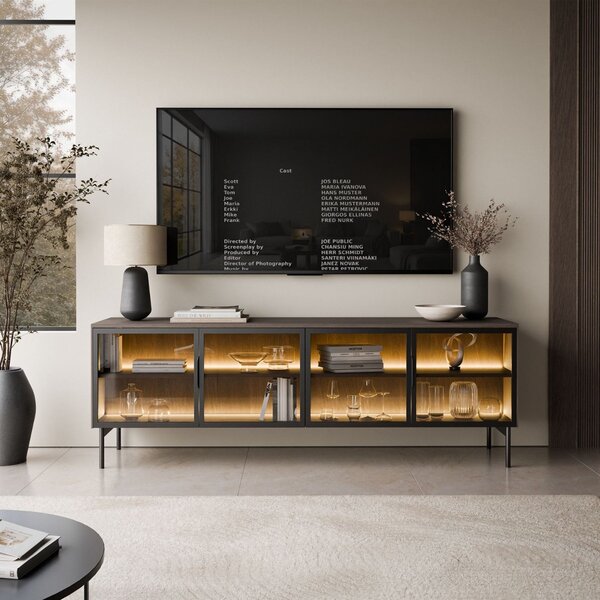 TV STOLÍK SABATINO LED DUB DUNIN 181 cm