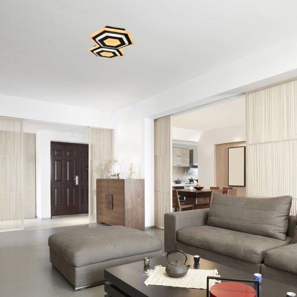 RABALUX 71114 Bitsi stropné svietidlo LED 44W/1600lm 3000+6000K čierna, biela