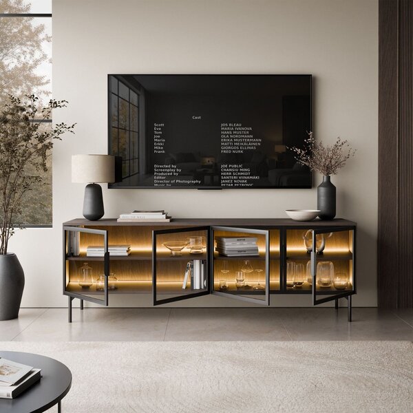 TV STOLÍK SABATINO LED DUB DUNIN 181 cm