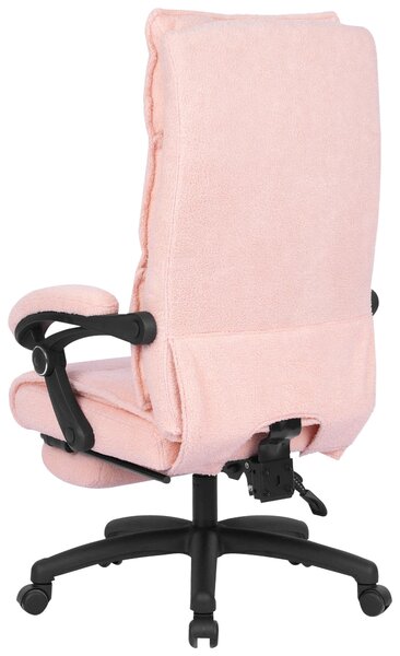 KANCELÁRSKE KRESLO, látka Teddy, ružová Carryhome - Online Only kancelárie, Online Only