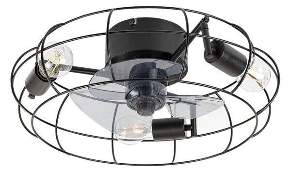 RABALUX 71043 Cadmus stropné svietidlo s ventilátorom 3xE27 D480mm čierna