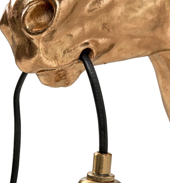 Nástenná lampa zlatá polyresín zvierací motív tvar koňa moderný glamour štýl nočná lampa obývacia izba spálňa