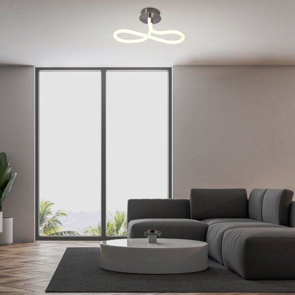 RABALUX 71008 Irelia stropné svietidlo LED 23W/2200lm 4000K saténový chróm, biela