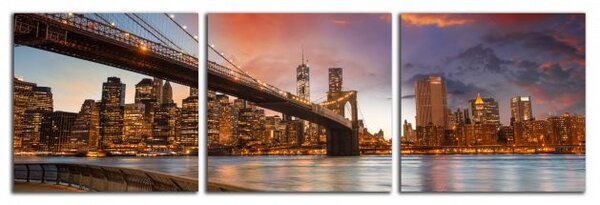 Moderný obraz New York v noci