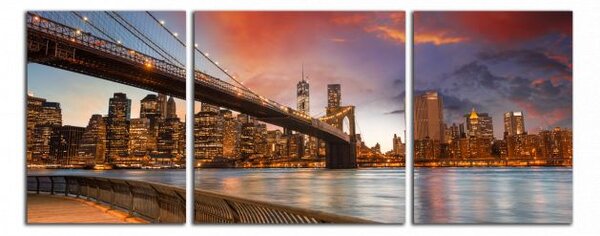 Moderný obraz New York v noci