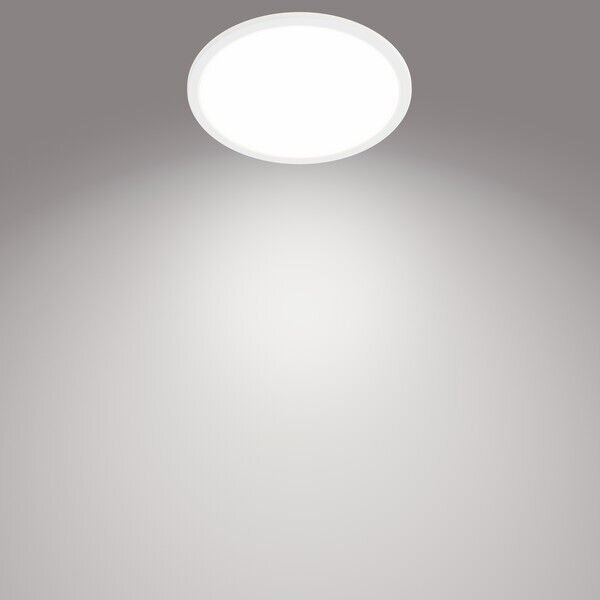 Philips 8719514327221 Super Slim CL550 stropné svietidlo LED D250mm 15W/1500lm 4000K IP44 biela SceneSwitch