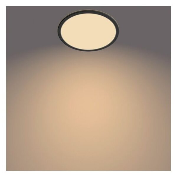 Philips 8719514327207 Super Slim CL550 stropné svietidlo LED D250mm 15W/1300lm 2700K IP44 čierna SceneSwitch