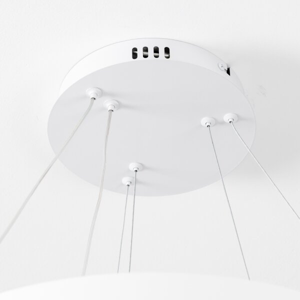 Brilagi - LED stmievateľný luster na lane FALCON SLIM LED/68W/230V pr. 50 cm biela + DO