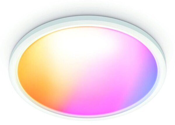 Philips Wiz Colors 8720169072619 SuperSlim stropné svietidlo LED D423mm 22W/2600lm 2700-6500K+RGB biela