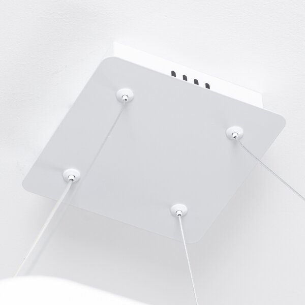 Brilagi - LED stmievateľný luster na lanku FALCON SLIM LED/50W/230V 50x50 cm biela + diaľkové ovládanie