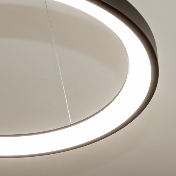Brilagi - LED stmievateľný závesný luster na lanku FALCON SLIM LED/42W/230V pr. 50 cm čierna +DO