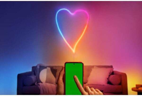 Philips Wiz Colors 8720169072510 neon flex strip LED pás 3000mm LED 24W/150lm 2700-5000K+RGB biela Type-C