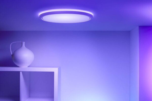 Philips Wiz Colors 8720169072619 SuperSlim stropné svietidlo LED D423mm 22W/2600lm 2700-6500K+RGB biela
