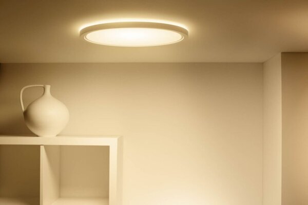 Philips Wiz Colors 8720169072619 SuperSlim stropné svietidlo LED D423mm 22W/2600lm 2700-6500K+RGB biela