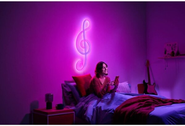 Philips Wiz Colors 8720169072510 neon flex strip LED pás 3000mm LED 24W/150lm 2700-5000K+RGB biela Type-C