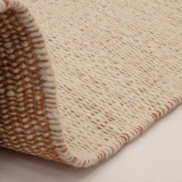 Krémový/terakotový ručne tkaný vlnený koberec 120x170 cm Lima Rust – Asiatic Carpets