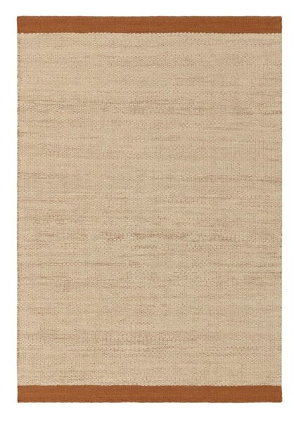 Krémový/terakotový ručne tkaný vlnený koberec 120x170 cm Lima Rust – Asiatic Carpets