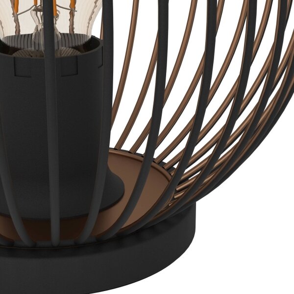 Eglo 901872 - Stolová lampa ALMANZORA 1xE27/60W/230V čierna