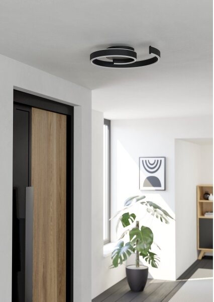 Eglo 901888 -LED RGBW Stmievateľné stropné svietidlo ANDABAIA-Z LED/37W/230V čierna