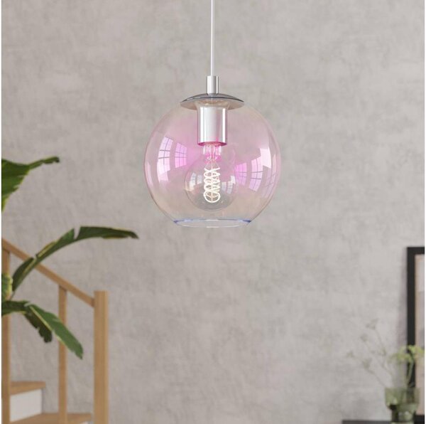 Eglo 901918 - Luster na lanku ARISCANI 1xE27/60W/230V lesklý chróm