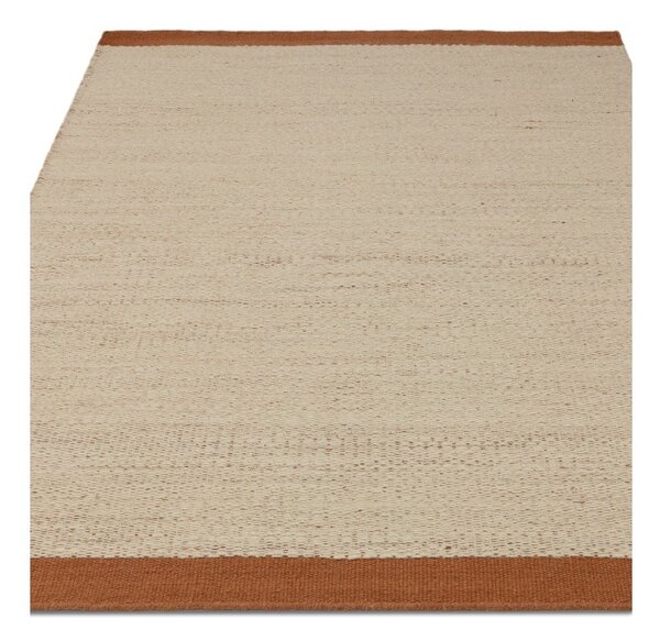 Krémový/terakotový ručne tkaný vlnený koberec 120x170 cm Lima Rust – Asiatic Carpets