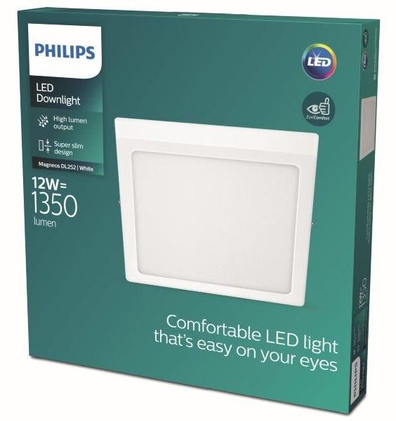 Philips 8719514328860 Magneos Slim DL252 stropné svietidlo LED 12W/1350lm 4000K biela