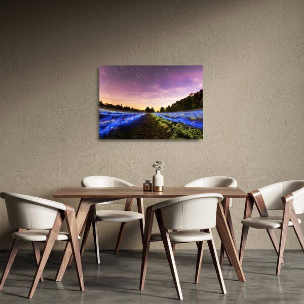 Sklenený obraz farebného poľa (70x50 cm)