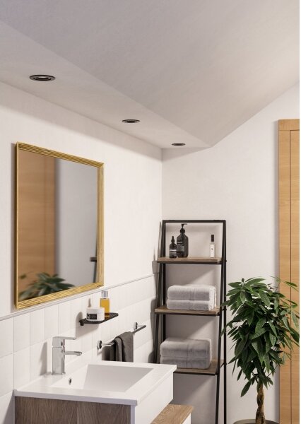 Eglo 902236 -LED kúpeľňové podhľadové bodové svietidlo BARRANCO 1xGU10/4,5W/230V IP44 čierna
