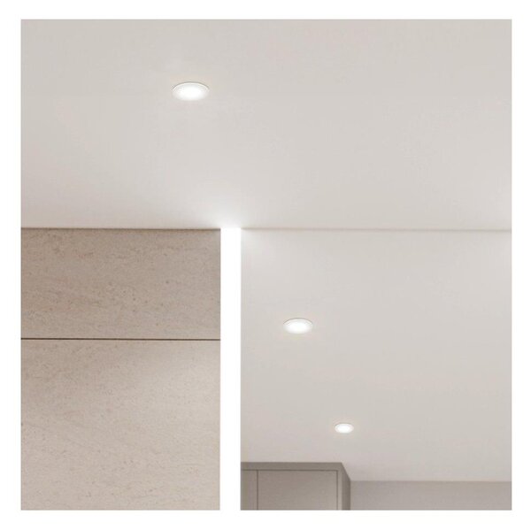 Eglo 902248 -SADA 3x LED kúpeľňových podhľadových svietidiel BARRANCO 1xGU10/4,5W/230V IP44 biela