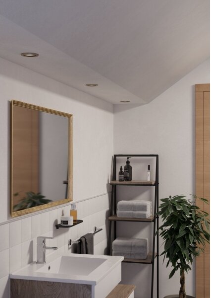 Eglo 902238 - BARRANCO LED kúpeľňové podhľadové bodové svietidlo 1xGU10/4,5W/230V IP44 chróm