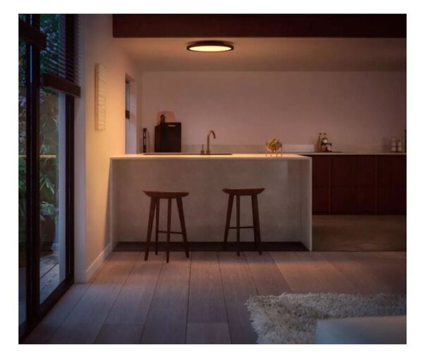 8720169159075 Philips HUE Aurelle stropný panel RD D395mm 21W/2450lm 2200-6500K čierna + Dimmer Switch