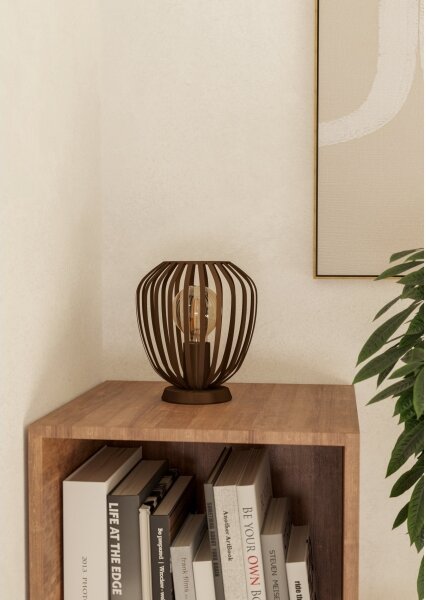 Eglo 901099 - Stolná lampa ESPINAL 1xE27/40W/230V bronzová