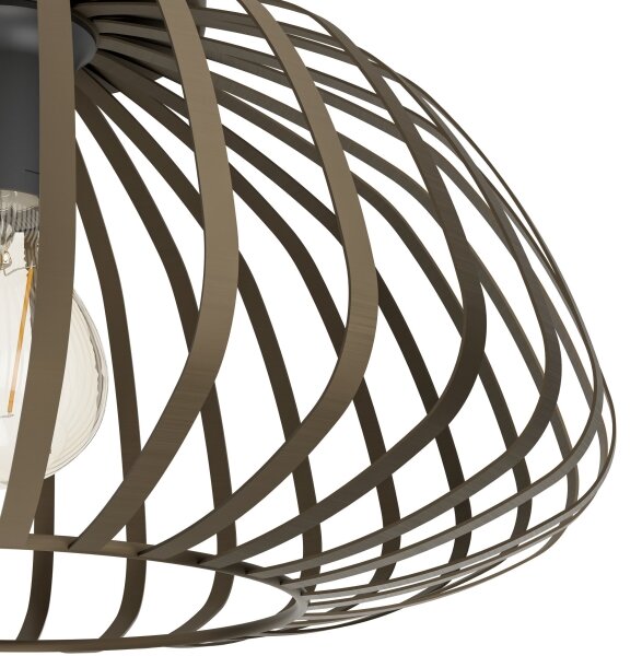 Eglo 901096 - Stropné svietidlo ESPINAL 1xE27/40W/230V priemer 38,5 cm bronzové