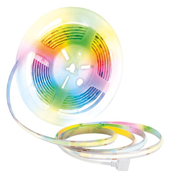 SOLIGHT LED SMD RGB pásik 3m, sada s adaptérom, diaľkové ovládanie, 10W/m, multicolor