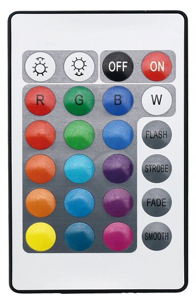 SOLIGHT LED SMD RGB pásik 3m, sada s adaptérom, diaľkové ovládanie, 10W/m, multicolor