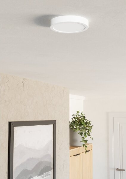 Eglo 901306-LED Stropné svietidlo FUEVA LED/7,5W/230V 2700/4000/6500K priemer 16,6 cm biele