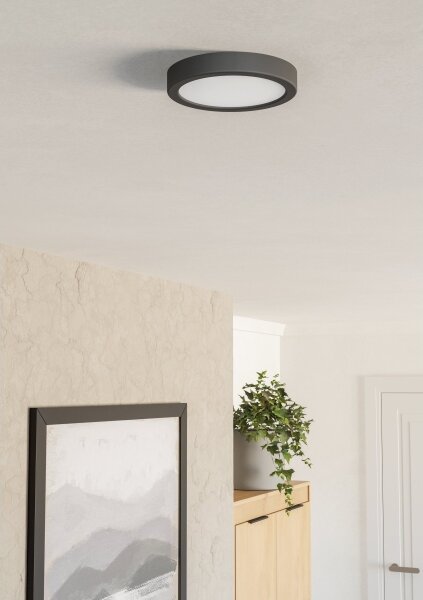 Eglo 901297-LED Stropné svietidlo FUEVA LED/7,5W/230V 2700/4000/6500K pr. 16,6 cm čierne