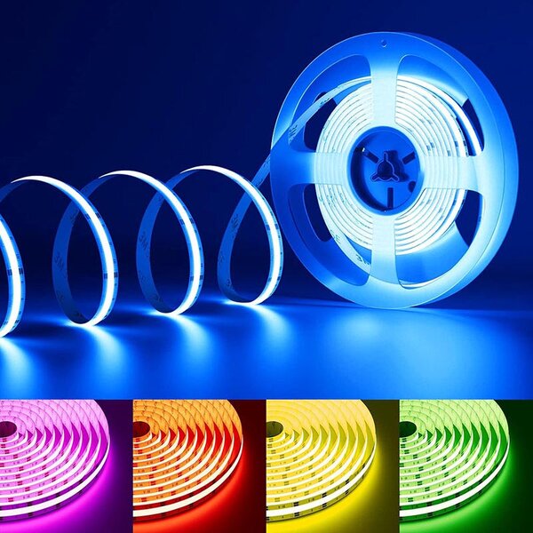 SOLIGHT LED SMD RGB pásik 3m, sada s adaptérom, diaľkové ovládanie, 10W/m, multicolor