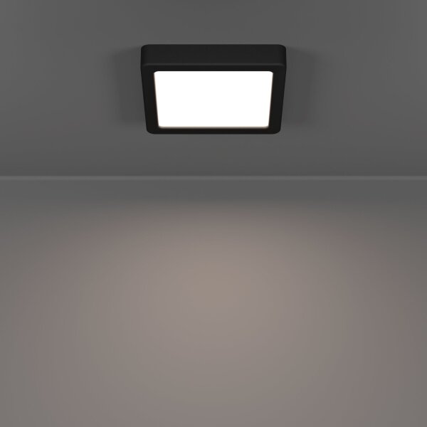 Eglo 901302-LED Stropné svietidlo FUEVA LED/7W/230V 2700/4000/6500K 15x15cm čierne