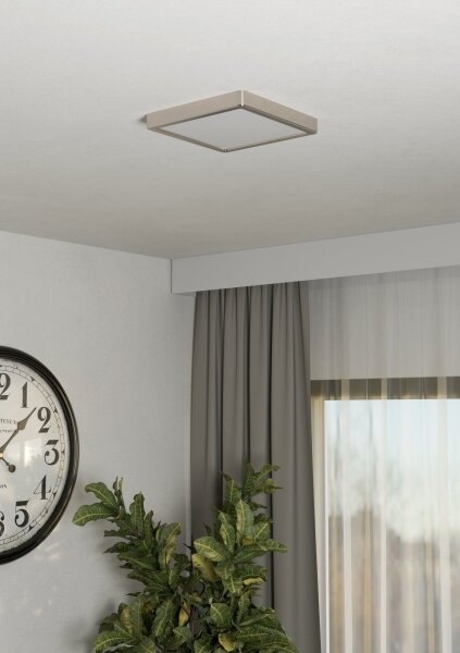 Eglo 901321 - LED stropné svietidlo FUEVA LED/10,5W/230V 2700/4000/6500K 22x22 cm chróm