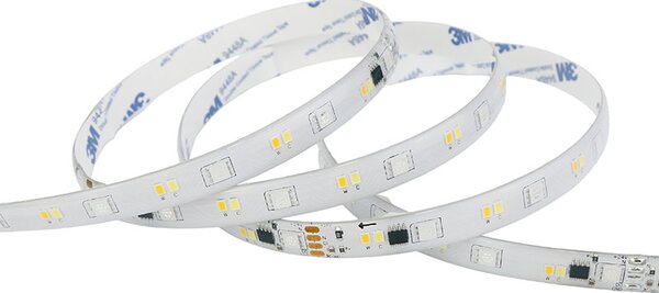 SOLIGHT LED svetelný pás RGB + 3CCT, 5m, sada s adaptérom a diaľk. ovládačom, 5W/m, IP65