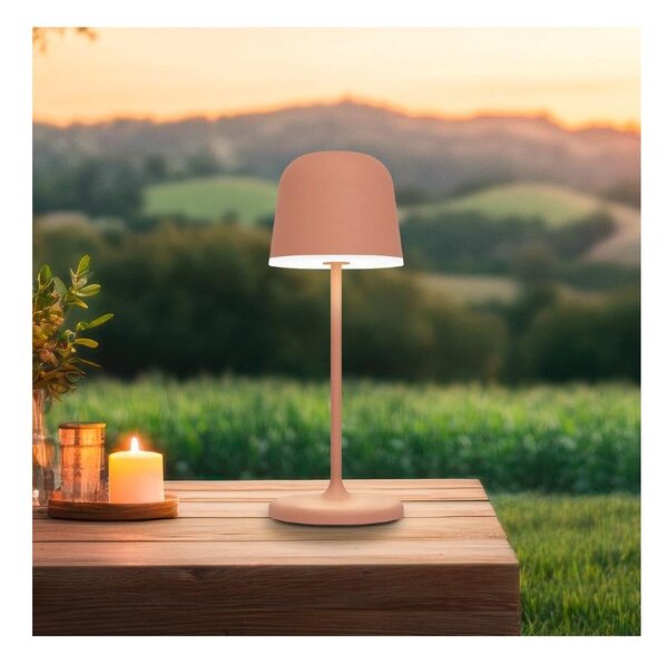 Eglo 901938 -LED stmievateľná vonkajšia nabíjateľná stolová lampa MANNERA-S LED/1,8W/5V IP54 oranžová