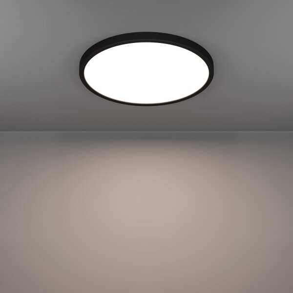 Eglo 901725 - LED RGBW stmievateľné kúpeľňové stropné svietidlo FUEVA-Z LED/17,5W/230V 38,9cm IP44 čierne