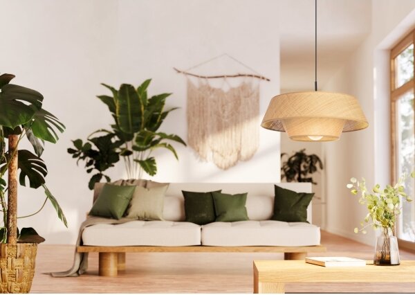Eglo 44096 - Luster na lanku MARFORD 1xE27/60W/230V lýko