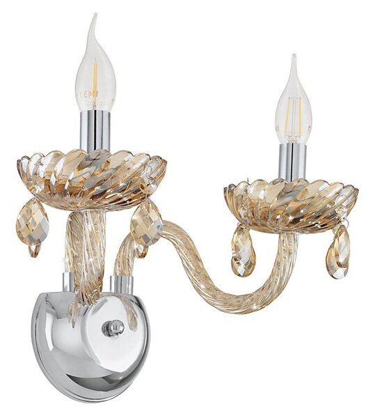 Eglo 39097 - Nástenné svietidlo BASILANO 2xE14/40W/230V