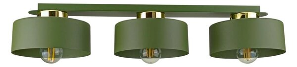 Stropné svietidlo IGNIA 3xE27/60W/230V zelená/zlatá