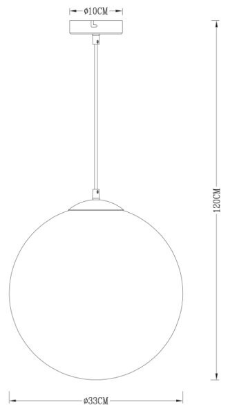 GLOBO 15854 - Luster na lanku VARUS 1xE27/40W/230V