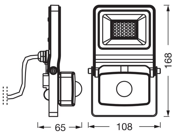 Osram - LED reflektor s pohybovým senzorom ENDURA LED/20W/230V 3000K IP44